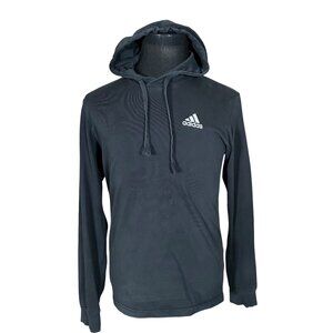 Adidas Men's Black Long Sleeve Hoodie Sweatshirt Small